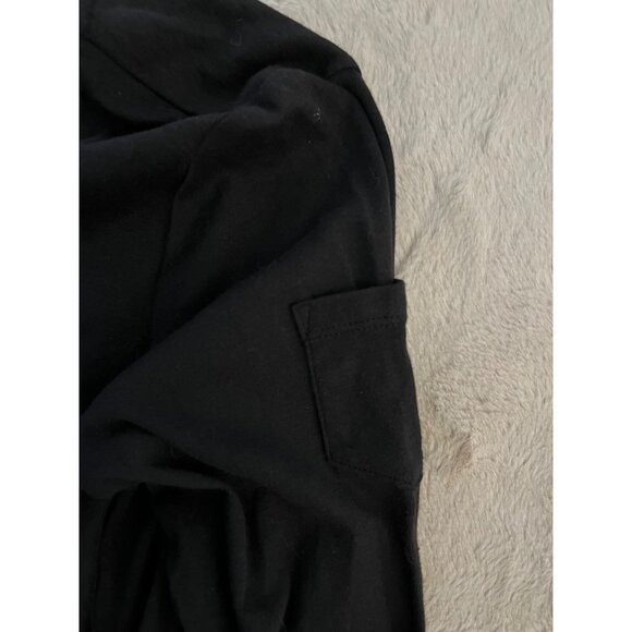 Lauren Ralph Lauren Black Henley Long Sleeve Shirt Womens M Cotton Blend - Picture 8 of 11